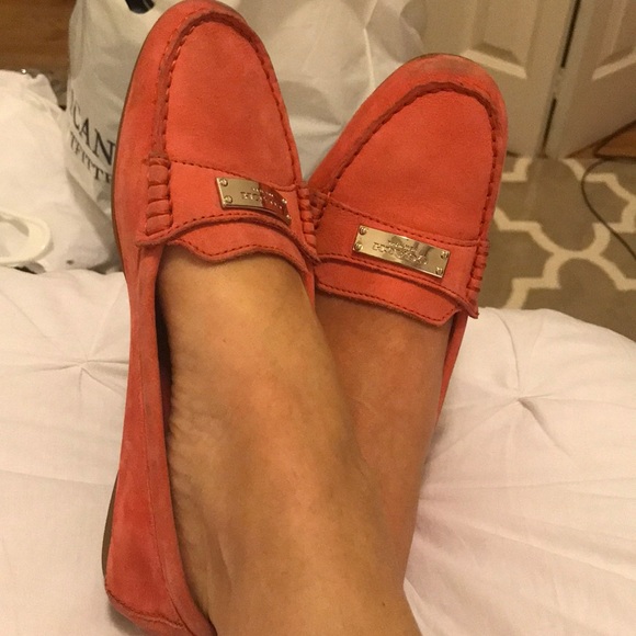 coral loafers